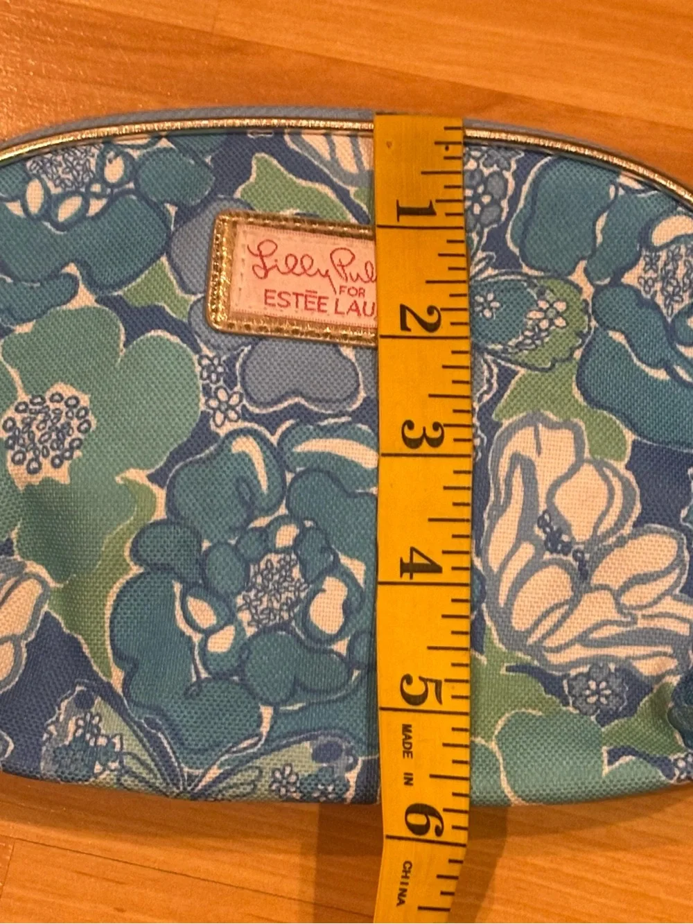 Lilly Pulitzer Estée LauderBlue Floral Cosmetic Pouch